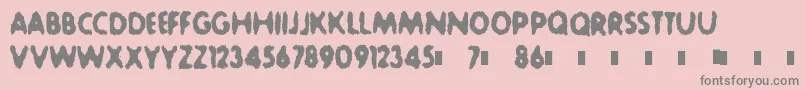 SludgeBucket Font – Gray Fonts on Pink Background