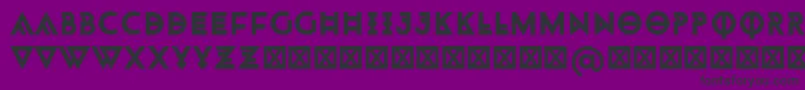 Monohipster Font – Black Fonts on Purple Background