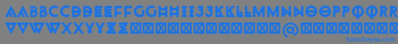 Monohipster Font – Blue Fonts on Gray Background