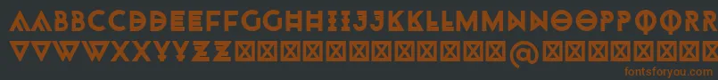 Monohipster Font – Brown Fonts on Black Background