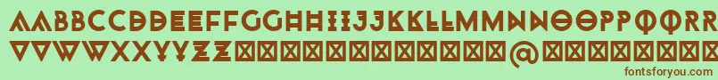 Monohipster Font – Brown Fonts on Green Background