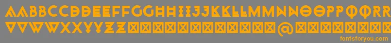 Monohipster Font – Orange Fonts on Gray Background