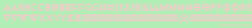 Monohipster Font – Pink Fonts on Green Background