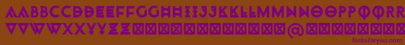 Monohipster Font – Purple Fonts on Brown Background