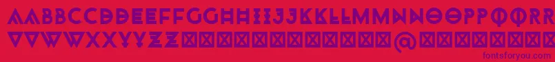 Monohipster Font – Purple Fonts on Red Background