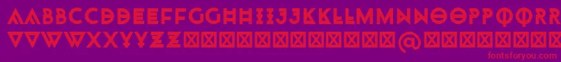 Monohipster Font – Red Fonts on Purple Background