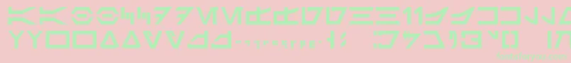 Newaurabesh Font – Green Fonts on Pink Background