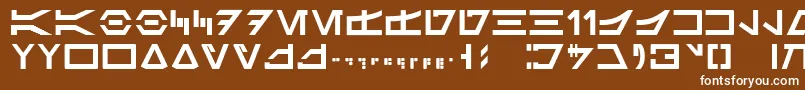 フォントNewaurabesh – 茶色の背景に白い文字