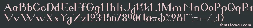 ValkyrieBoldExtended Font – Pink Fonts on Black Background