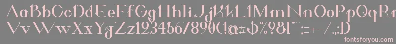 ValkyrieBoldExtended Font – Pink Fonts on Gray Background