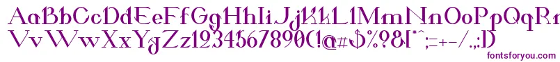 ValkyrieBoldExtended Font – Purple Fonts on White Background