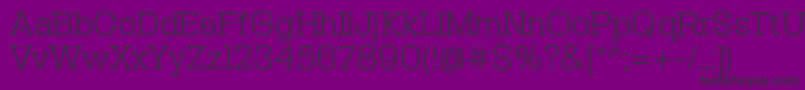 SebslabLight-Schriftart – Schwarze Schriften auf violettem Hintergrund