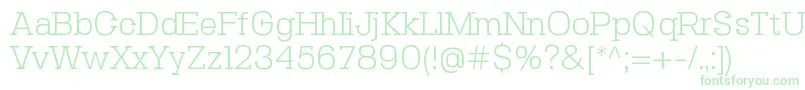 Шрифт SebslabLight – зелёные шрифты
