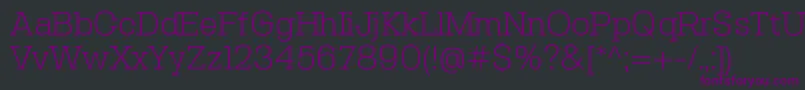 Шрифт SebslabLight – фиолетовые шрифты на чёрном фоне