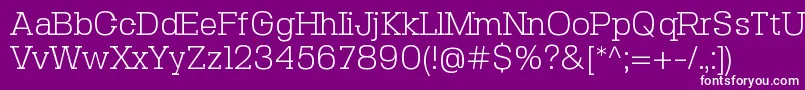 SebslabLight-Schriftart – Weiße Schriften auf violettem Hintergrund