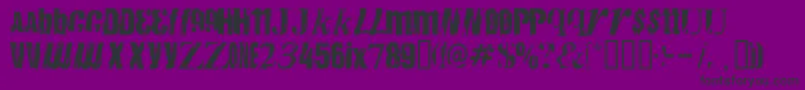 Anarchy ffy Font – Black Fonts on Purple Background