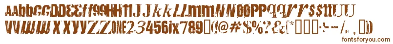 Anarchy ffy Font – Brown Fonts on White Background