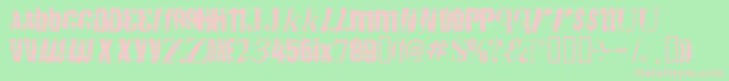 Anarchy ffy Font – Pink Fonts on Green Background