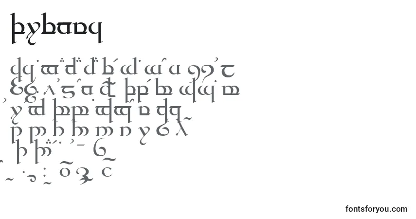 Schriftart Quenya – Alphabet, Zahlen, spezielle Symbole