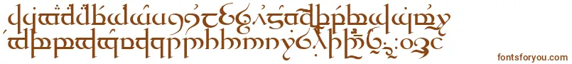 Quenya Font – Brown Fonts on White Background