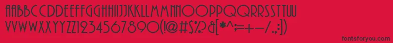 UkrainianPlay Font – Black Fonts on Red Background