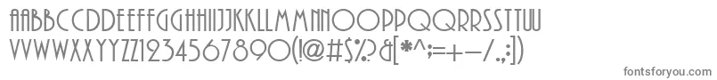 フォントUkrainianPlay – 白い背景に灰色の文字