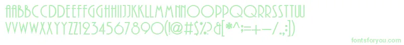 UkrainianPlay Font – Green Fonts on White Background