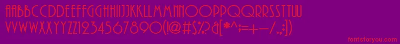 UkrainianPlay Font – Red Fonts on Purple Background