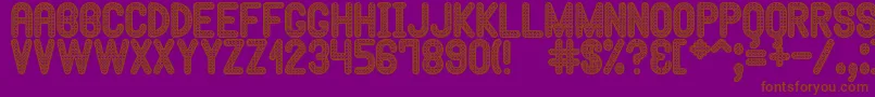 HypnossiaSt Font – Brown Fonts on Purple Background