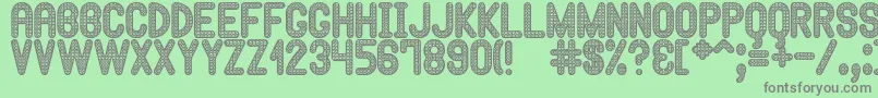 HypnossiaSt Font – Gray Fonts on Green Background