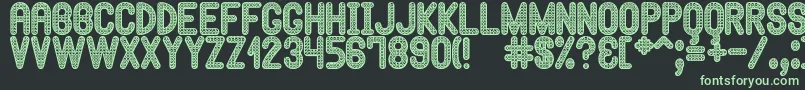 HypnossiaSt Font – Green Fonts on Black Background