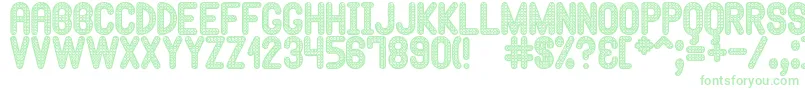 HypnossiaSt Font – Green Fonts on White Background