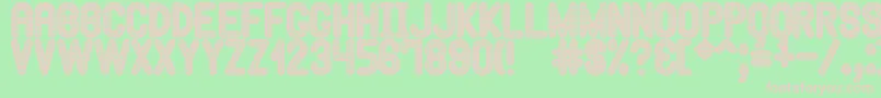 HypnossiaSt Font – Pink Fonts on Green Background