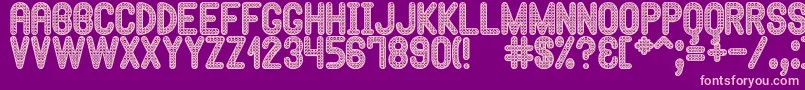 HypnossiaSt Font – Pink Fonts on Purple Background