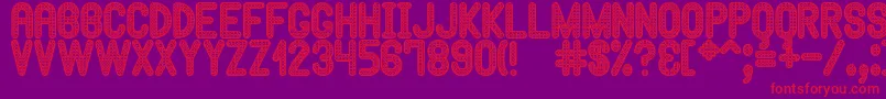 HypnossiaSt Font – Red Fonts on Purple Background