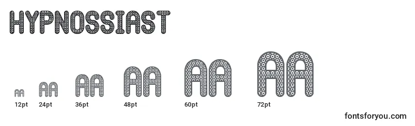 HypnossiaSt Font Sizes