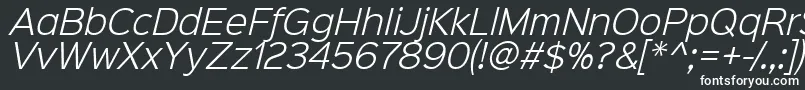 Sinkinsans300lightitalic Font – White Fonts