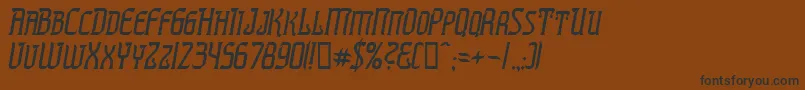 PresidenteTequilaItalic Font – Black Fonts on Brown Background