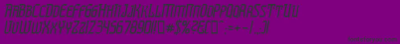PresidenteTequilaItalic Font – Black Fonts on Purple Background