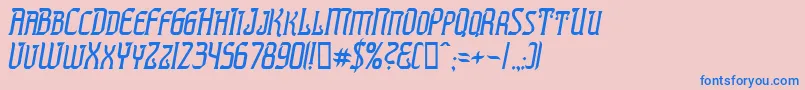 Шрифт PresidenteTequilaItalic – синие шрифты на розовом фоне