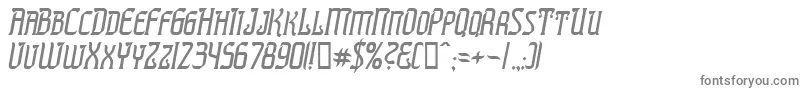 PresidenteTequilaItalic-Schriftart – Graue Schriften auf weißem Hintergrund