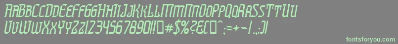 Шрифт PresidenteTequilaItalic – зелёные шрифты на сером фоне