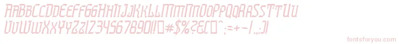 Шрифт PresidenteTequilaItalic – розовые шрифты на белом фоне