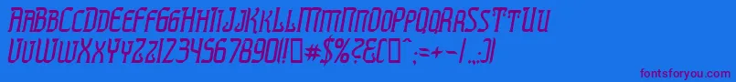 Шрифт PresidenteTequilaItalic – фиолетовые шрифты на синем фоне