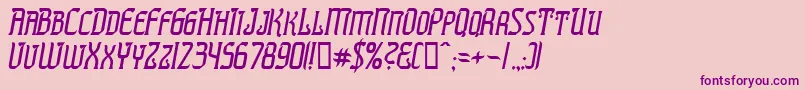 PresidenteTequilaItalic Font – Purple Fonts on Pink Background