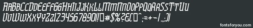 PresidenteTequilaItalic Font – White Fonts on Black Background