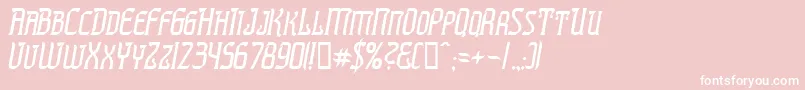 Шрифт PresidenteTequilaItalic – белые шрифты на розовом фоне