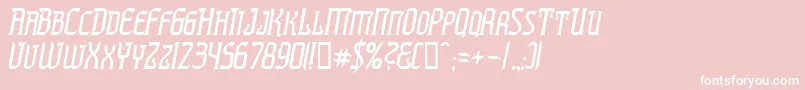 PresidenteTequilaItalic Font – White Fonts on Pink Background