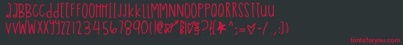 Americanyouth Font – Red Fonts on Black Background