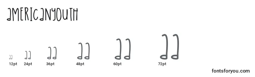 Americanyouth Font Sizes